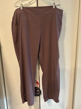 Eggplant Eddie Bauer Travel - Lightweight Elastic Waistband Ankle XXL Pants